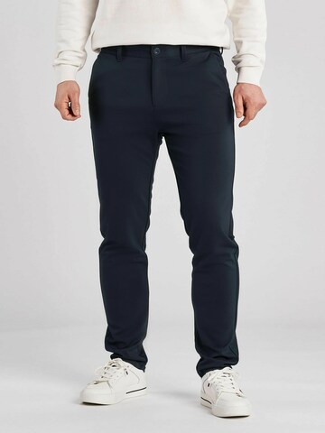 U.S. POLO ASSN. Regular Chino 'Milo' in Blauw: voorkant