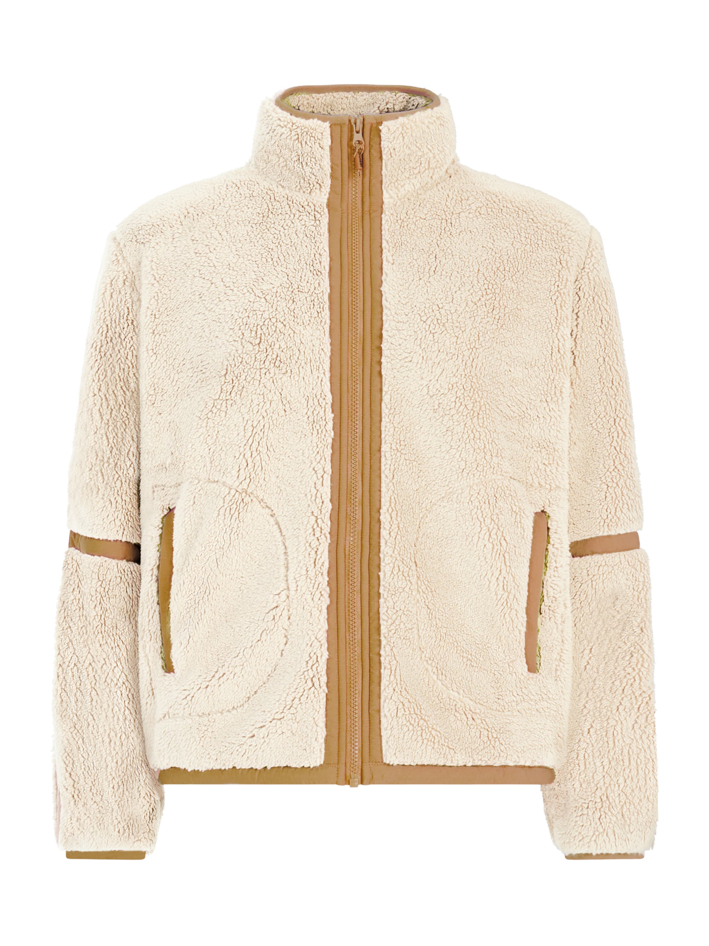 PROTEST Λειτουργική ζακέτα φλις 'Red' σε καφέ: μπροστά