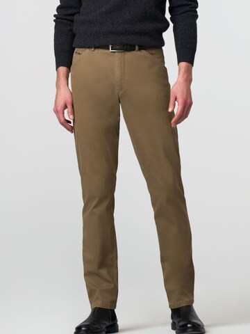 MEYER Regular Chino Pants 'Chicago' in Beige: front