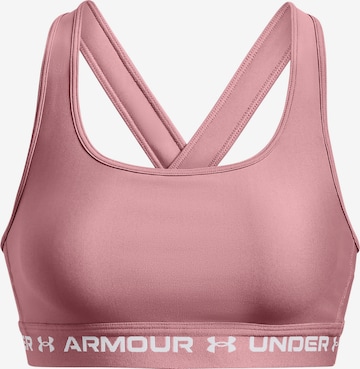 Soutien-gorge de sport UNDER ARMOUR en rose : devant