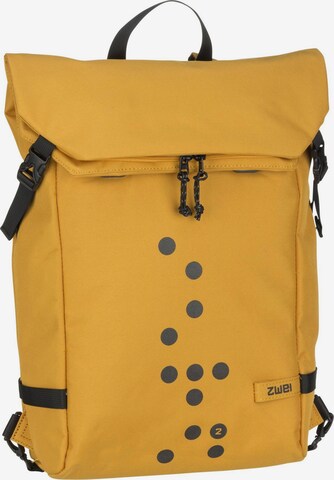 ZWEI Backpack 'Olli Cycle' in Yellow: front