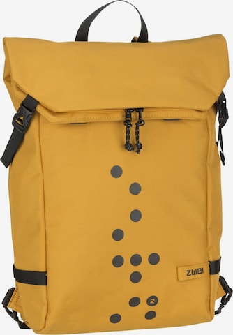 ZWEI Backpack 'Olli Cycle' in Yellow: front