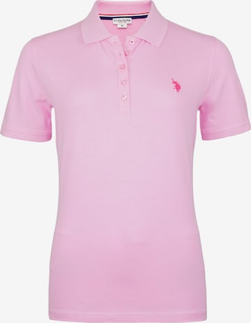 U.S. POLO ASSN. Shirt in Roze: voorkant