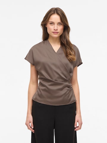VILA Bluse 'VIElette' i brun: forside