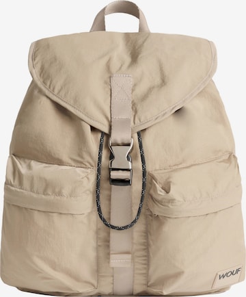 Sac à dos Wouf en beige : devant