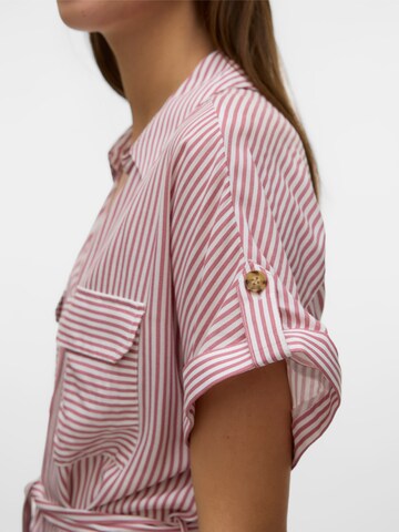VERO MODA Shirt dress 'VMBumpy' in Pink