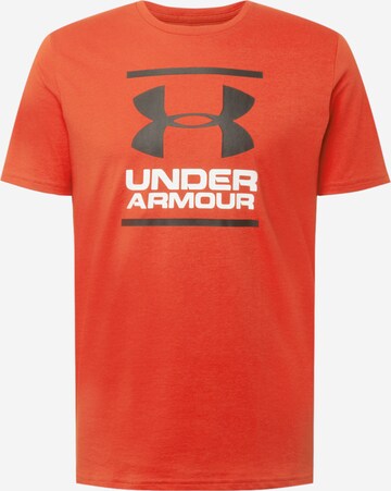 T-Shirt fonctionnel 'Foundation' UNDER ARMOUR en rouge : devant