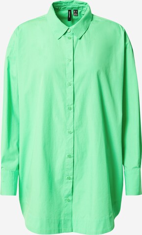 VERO MODA Blouse 'BIANCA' in Groen: voorkant