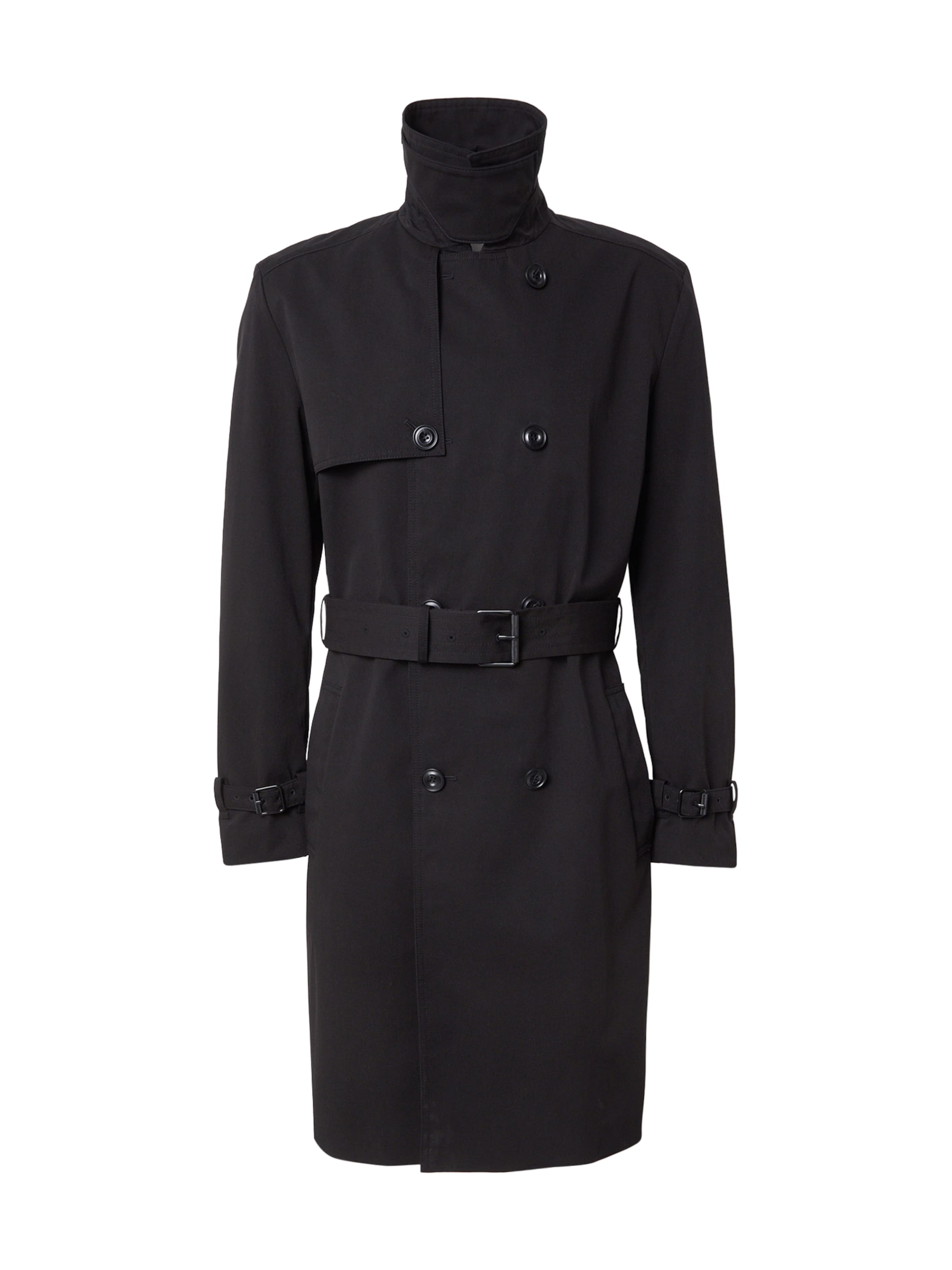 HUGO Átmeneti kabátok &#x27;Maluks&#x27; - fekete: elől