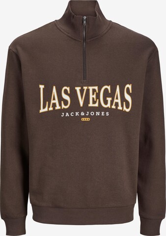 JACK & JONES Sweatshirt 'Bradley Cedric' in Bruin: voorkant