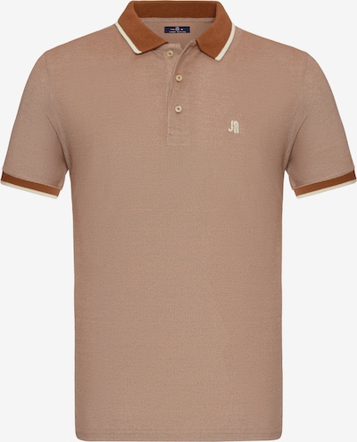 Jimmy Sanders Poloshirt in karamell / weiß, Produktansicht