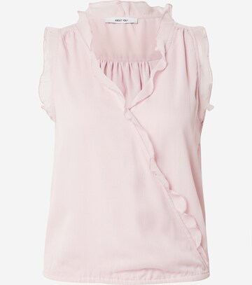 ABOUT YOU Blouse 'Darja' in Pink: front