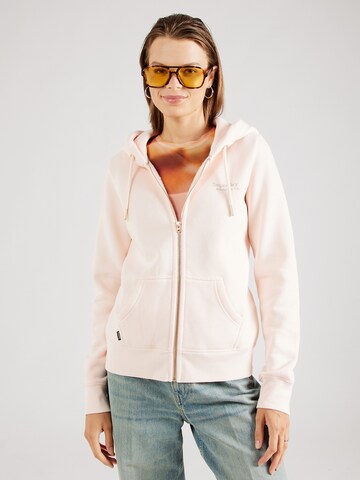 SuperdryGornji dio trenirke 'ESSENTIAL' - roza boja: prednji dio