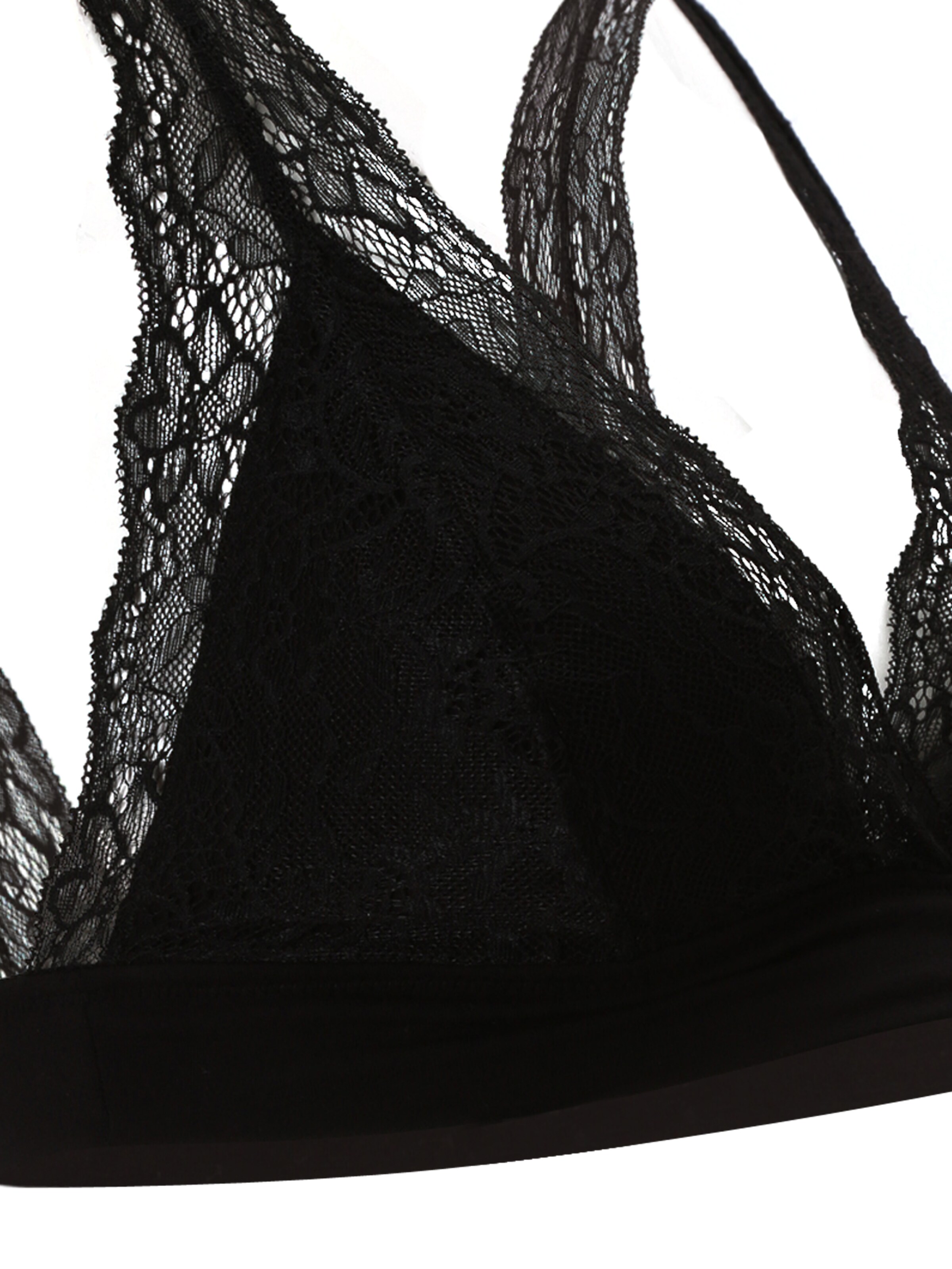 MAMALICIOUS Bralette Bra 'MLAdia Tess' in Black