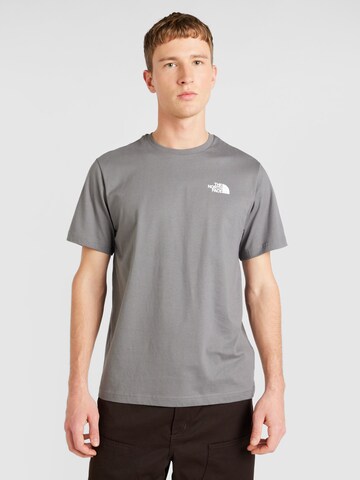 THE NORTH FACE Тениска 'REDBOX' в сиво: отпред