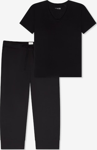 SCHIESSER Pyjama 'Mix & Relax' in Schwarz: Vorderseite