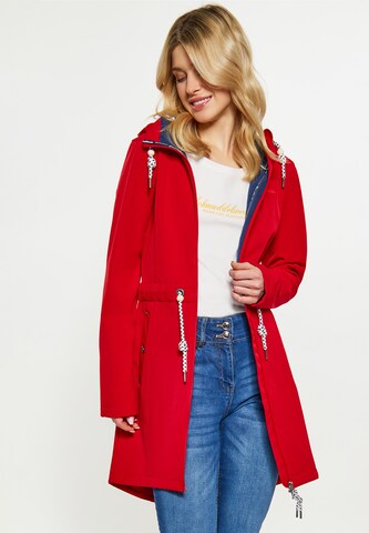 Schmuddelwedda Raincoat in Red: front