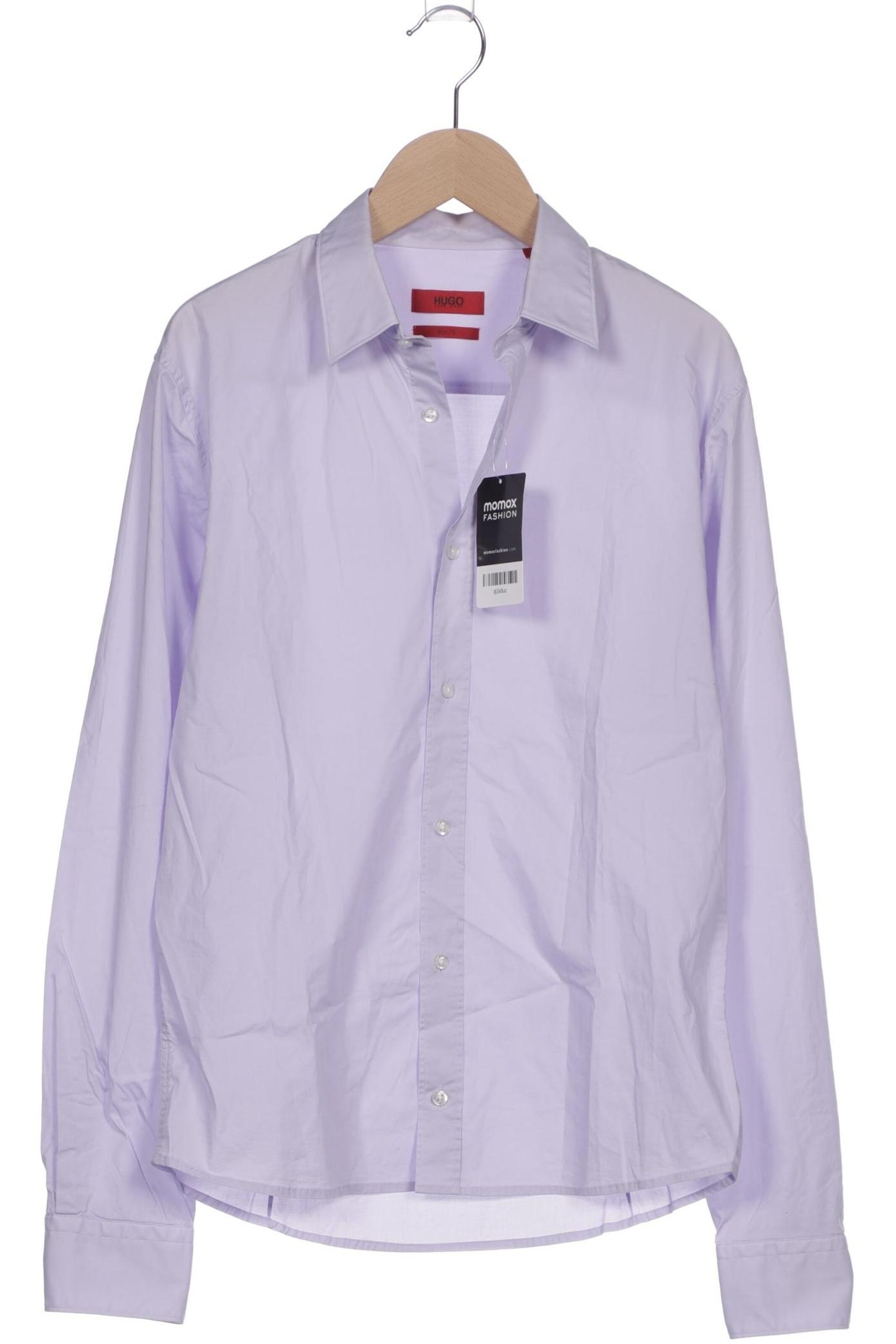 HUGO Button Up Shirt in S in Purple: front