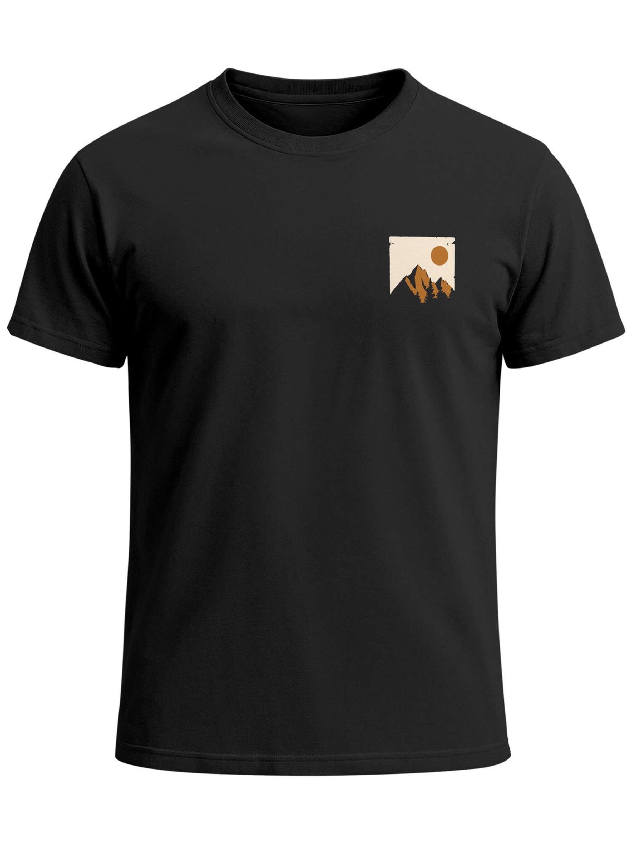 Neverless Shirt 'Mointain Badge' in Black