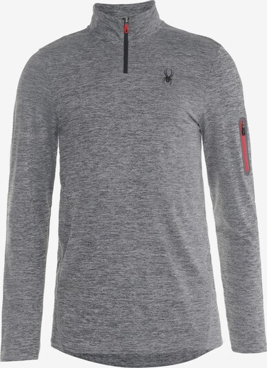 Spyder T-Shirt fonctionnel en gris foncé / rouge / noir, Vue avec produit