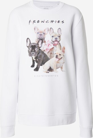 Sweat-shirt 'Frenchies Klara Geist' EINSTEIN & NEWTON en blanc : devant