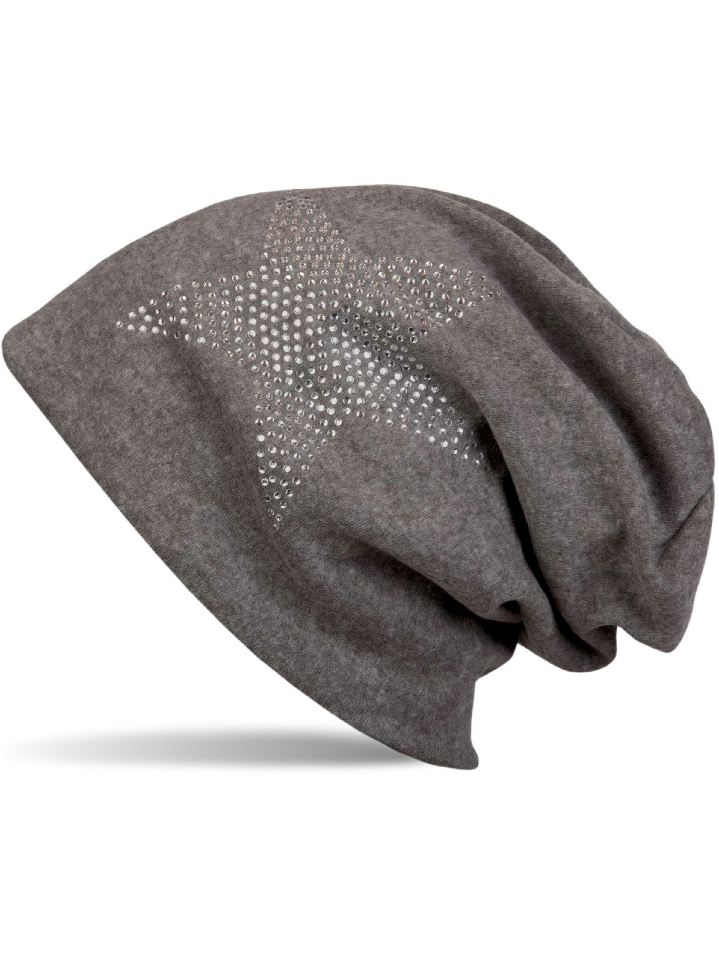 styleBREAKER Mütze 'Warme Beanie Mütze mit Strass Stern'‌‌‌‌‌ in 54-64 in schoko, Produktansicht