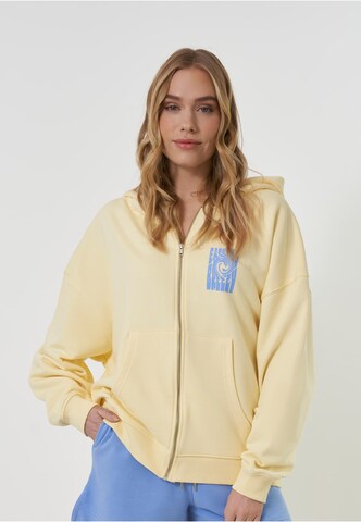 OH APRIL Sweat jacket 'Breezy' in Yellow: front