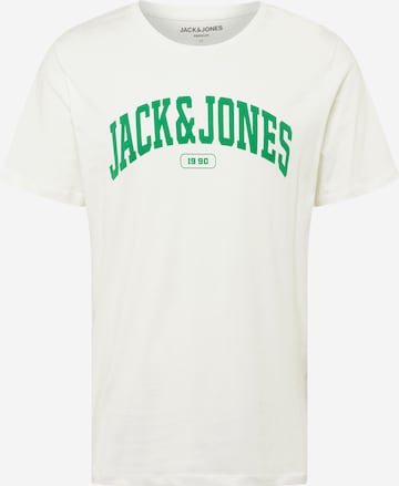 balta JACK & JONES Marškinėliai 'BLUBOOSTER': priekis