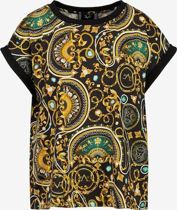 Tricou 'Lulu New Baroque' de la 19V69 ITALIA pe galben: față