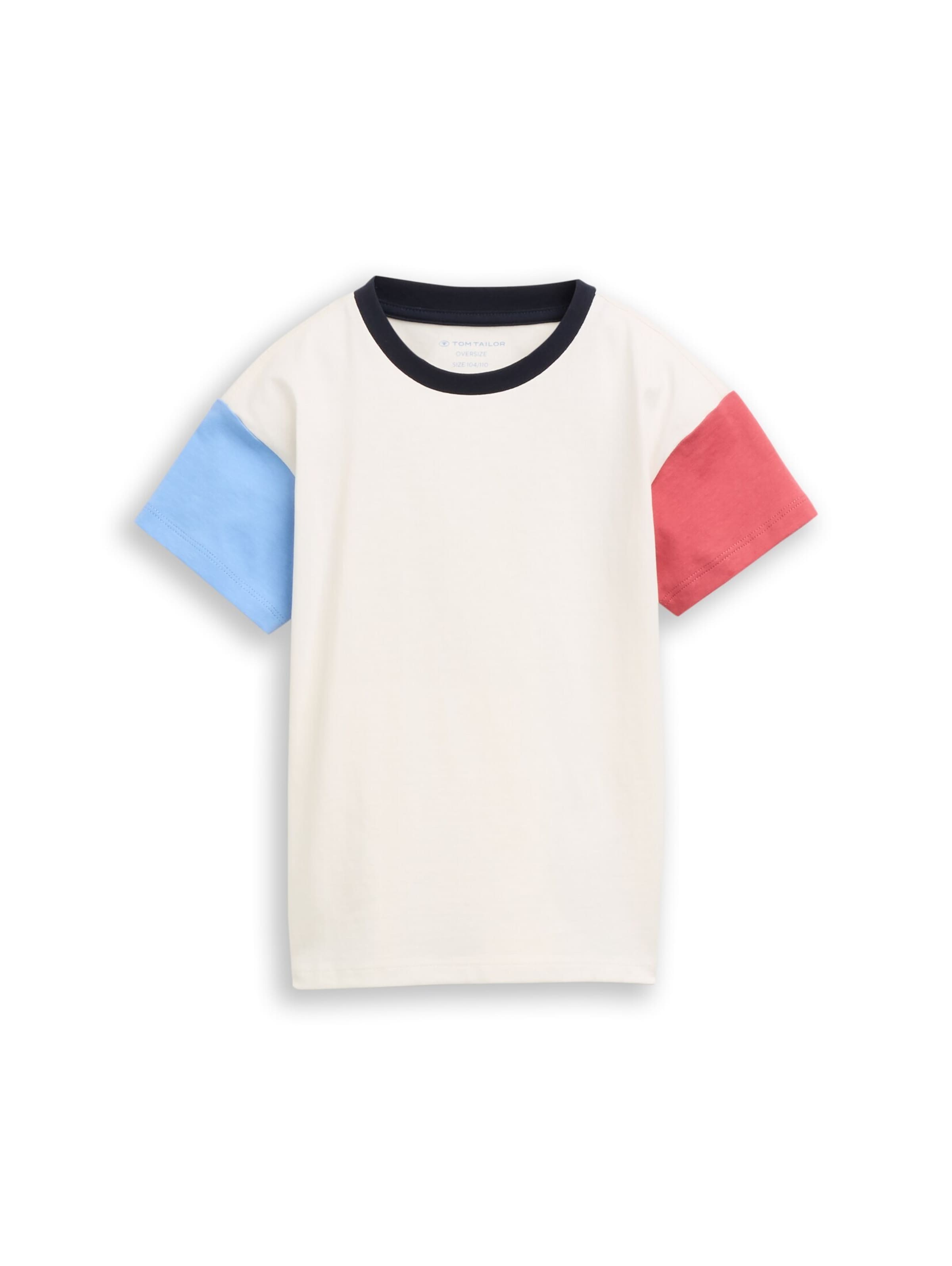 T-Shirt TOM TAILOR en blanc : devant