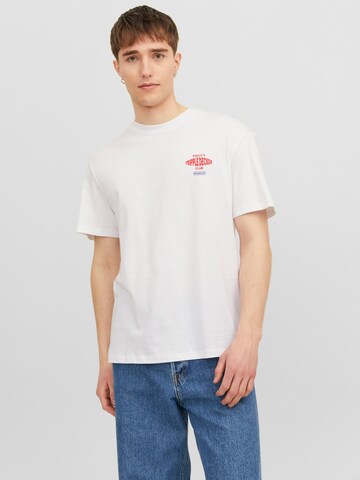 JACK & JONES T-Shirt 'FEAST' in Weiß: Vorderseite