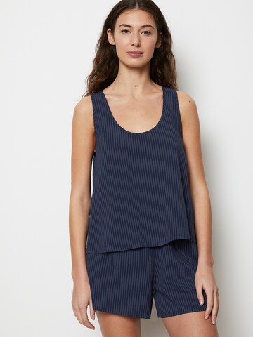 Marc O'Polo Top ' Vacation Touch ' in Blauw: voorkant