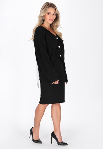 faina - Casaco de malha 'Fashion Look' em preto