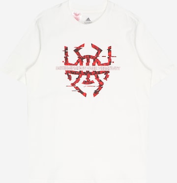 ADIDAS PERFORMANCE Funkční tričko 'Donovan Mitchell D.O.N. Issue #4' – bílá: přední strana