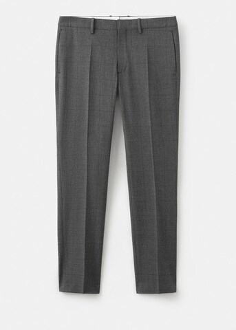 MANGO MAN Slim fit Pleated Pants 'Paris' in Grey