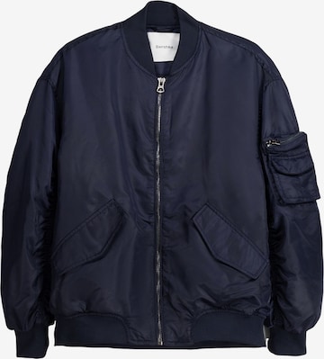 Bershka Between-season jacket in Blue: front