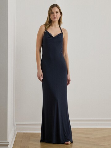 Robe de soirée Lauren Ralph Lauren en bleu : devant