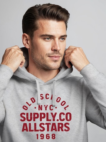 Neverless Sweatshirt 'Oldschool 3' in Grey