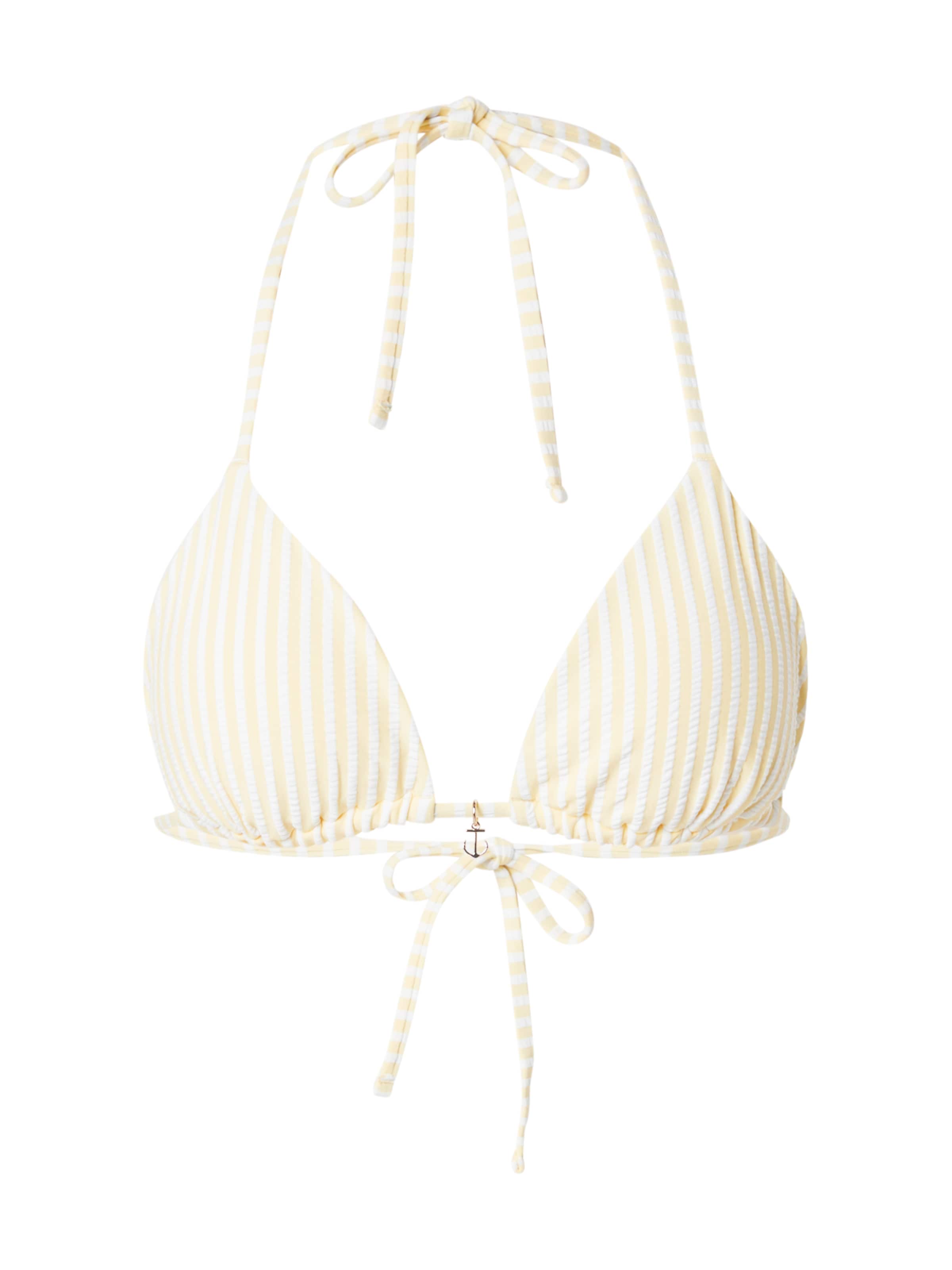 Abercrombie & Fitch Trikotni nedrčki Bikini zgornji del | rumena barva: sprednja stran