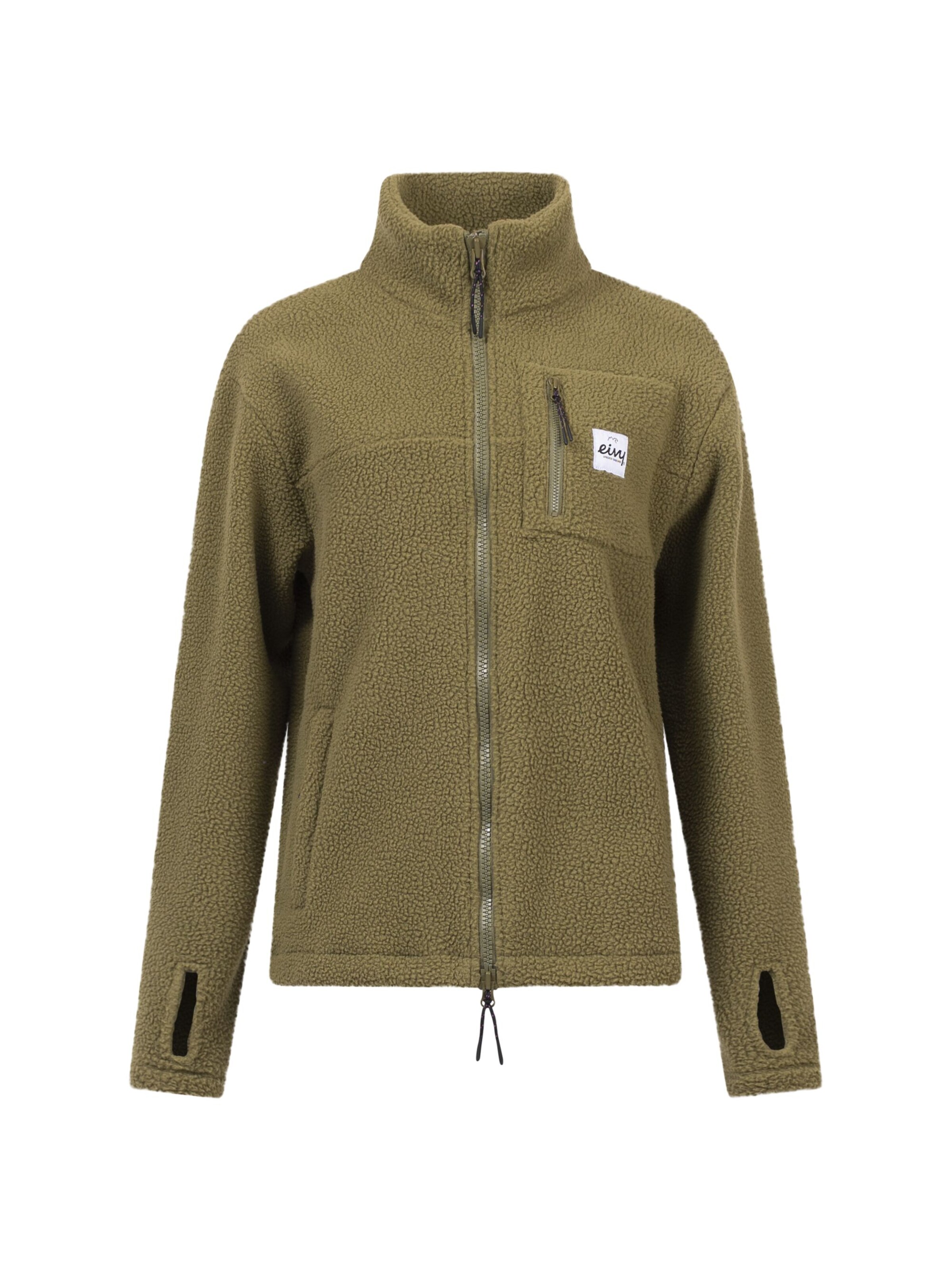 Eivy Athletic fleece jacket in Green: front
