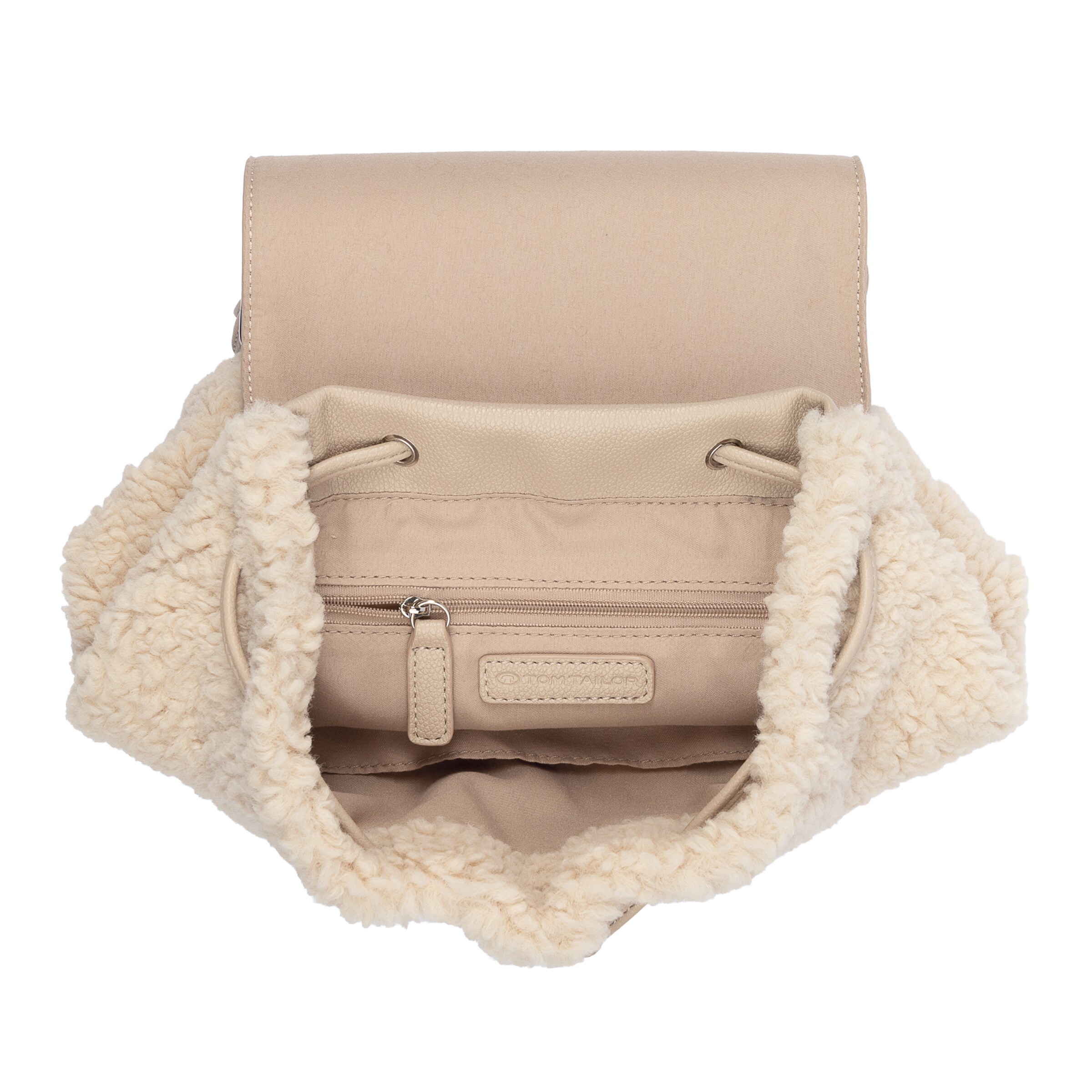TOM TAILOR Rucksack in Beige