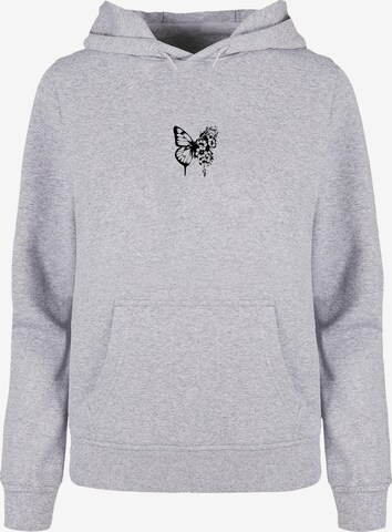 Merchcode Sweatshirt 'Flowers Bloom' in Grau: predná strana