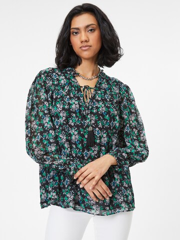 Wallis Blouse 'Ditsy' in Zwart: voorkant