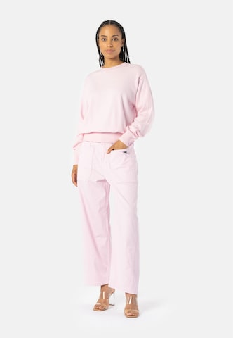 Wide leg Pantaloni 'Isabella' di Elias Rumelis in rosa
