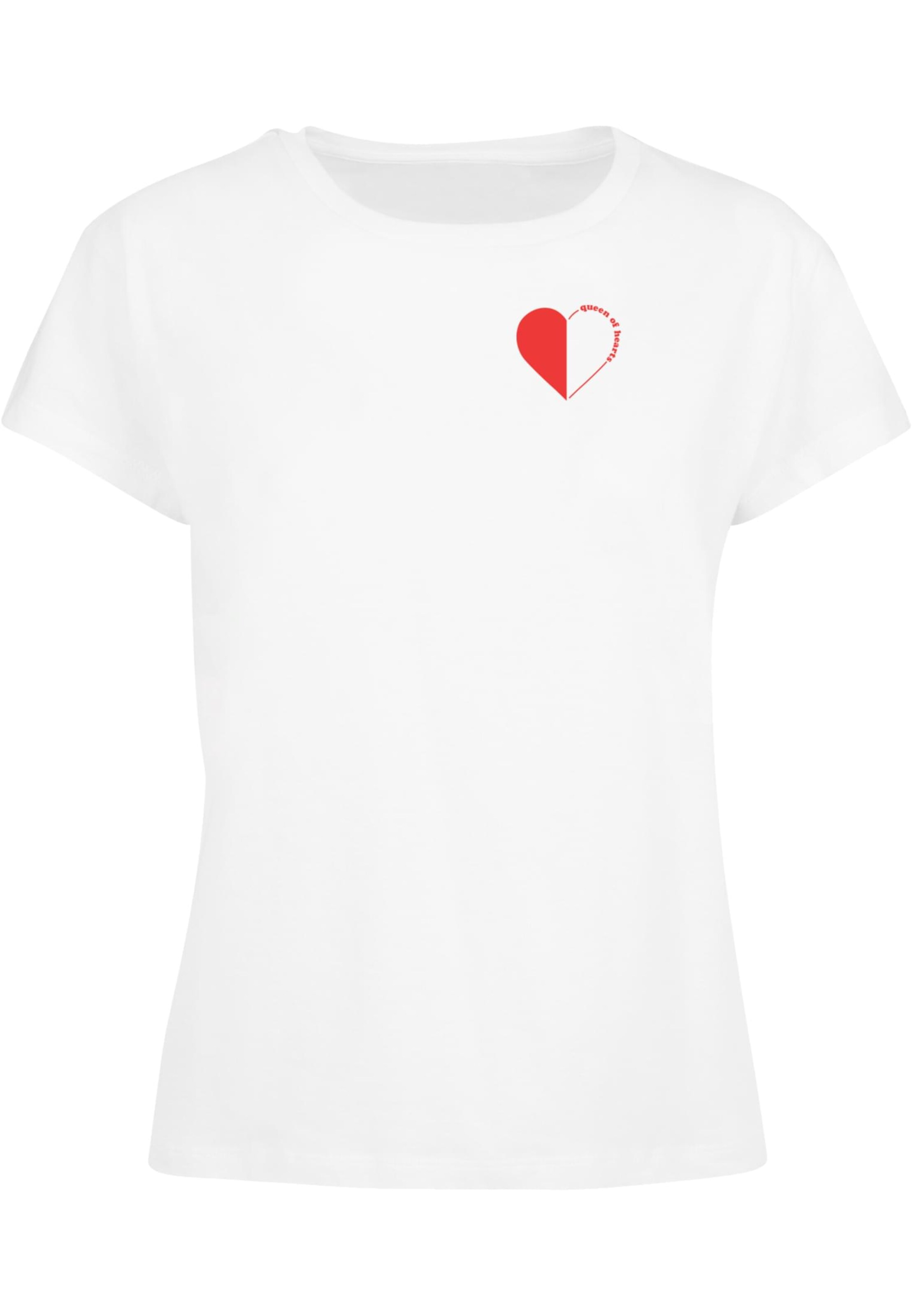 Days Beyond Shirt 'Queen Of Hearts' in White: front