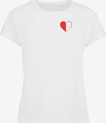 Days Beyond Shirt 'Queen Of Hearts' in White: front