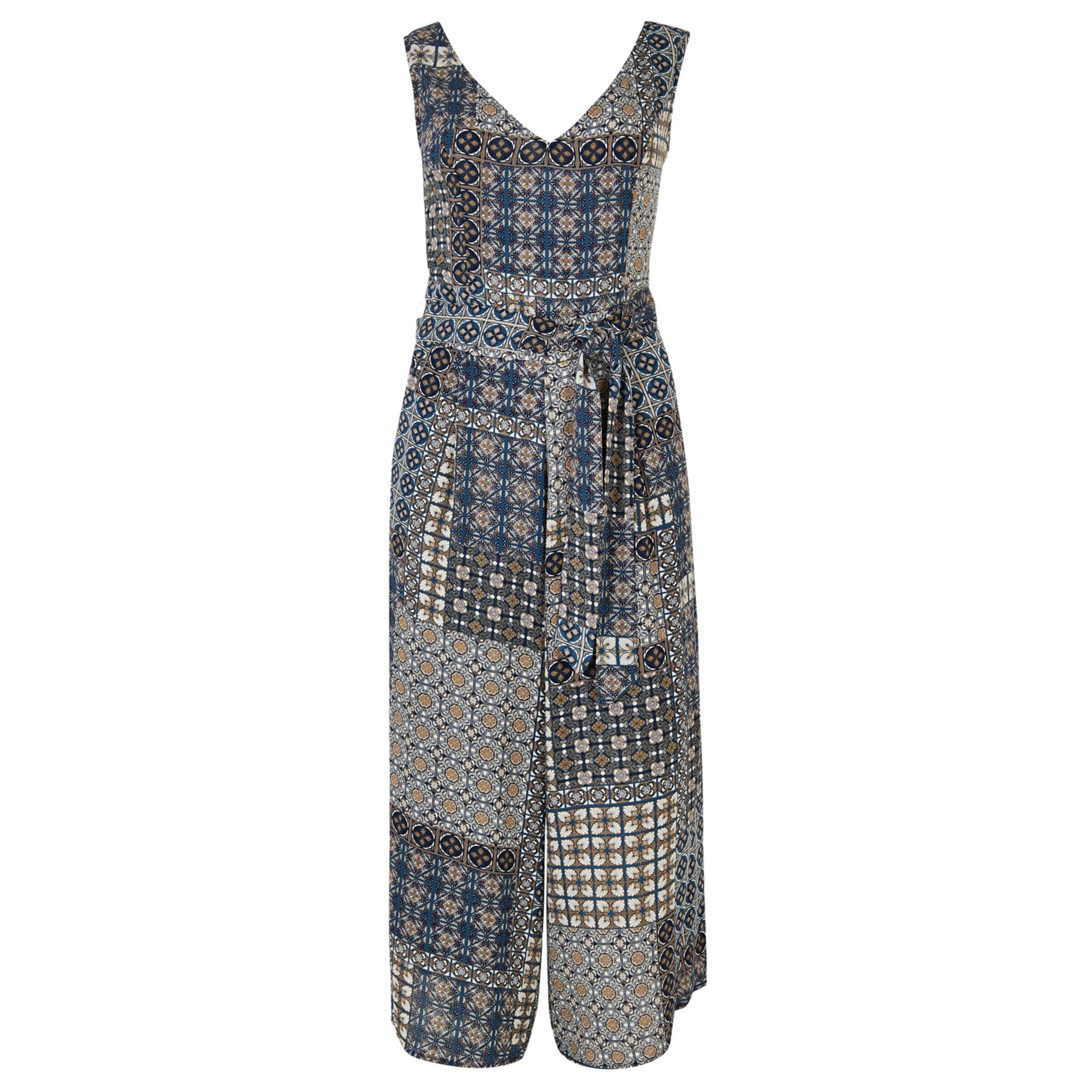 Apricot Jumpsuit in Blau: Vorderseite