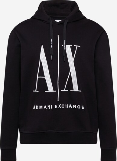 ARMANI EXCHANGE Sweatshirt em preto / branco, Vista do produto