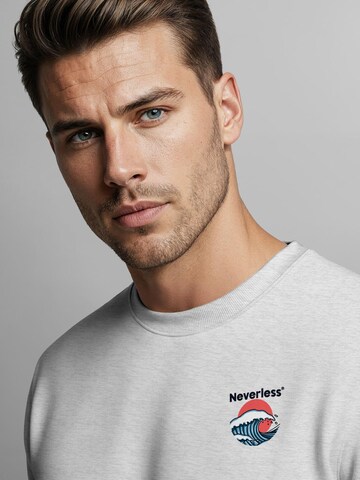 Neverless Sweatshirt 'Japan Wave'‌‌‌‌‌ in Grau