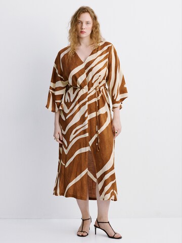 MANGO Kleid 'Karla' in Braun